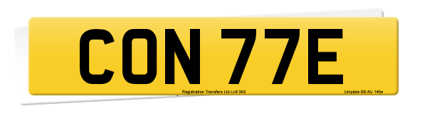 Registration number CON 77E